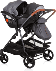 Chipolino Autosedačka Duo Smart i-Size 40-87cm, Silver Grey