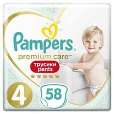 Pampers Premium Care Pants Kalhotky plenkové jednorázové 4 (9-15 kg) 58 ks