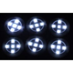 Northix Bezdrátová LED světla s dálkovým ovládáním - 6 balení 