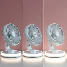 Northix Dobíjecí stolní ventilátor - přenosný a tichý 