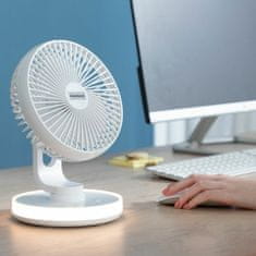 Northix Dobíjecí stolní ventilátor - přenosný a tichý 