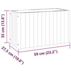 Vidaxl Zahradní truhlík 59 x 27,5 x 35 cm masivní akáciové dřevo