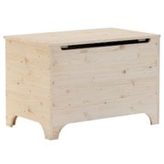 Vidaxl Úložný box s víkem RANA 80 x 49 x 54 cm masivní borové dřevo