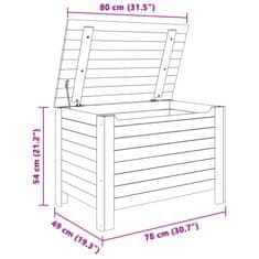 Petromila Úložný box s víkem RANA 80 x 49 x 54 cm masivní borové dřevo