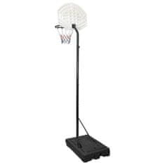 Vidaxl Basketbalový koš bílý 282–352 cm polyethylen