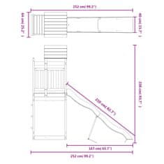Vidaxl Dětské hřiště na zahradu impregnované borové dřevo