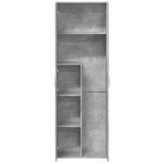 Vidaxl Skříň highboard betonově šedá 60 x 35 x 180 cm kompozitní dřevo