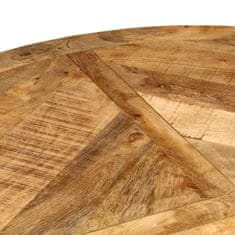 Vidaxl Jídelní stůl Ø 110 x 75 cm masivní hrubé mangovníkové dřevo