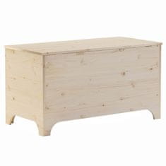 Vidaxl Úložný box s víkem RANA 100 x 49 x 54 cm masivní borové dřevo