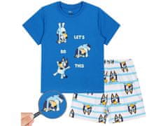sarcia.eu Bluey Chlapecké modrobílé pyžamo s krátkým rukávem, pyžamo s krátkými nohavicemi 5 let 110 cm
