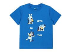 sarcia.eu Bluey Chlapecké modrobílé pyžamo s krátkým rukávem, pyžamo s krátkými nohavicemi 6 let 116 cm