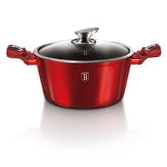 Berlingerhaus Granitový Hrnec 20Cm Red Metallic Line Bh-1256