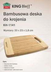 KINGHoff Bambusové Kuchyňské Prkénko 33X20Cm Kh-1141