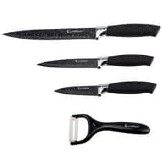 EliteHoff Sada 3 Kuchyňských Mramorových Nožů S Škrabkou E-6123
