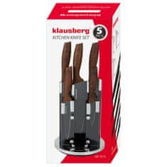 KLAUSBERG Sada 5 Kuchyňských Nožů Ve Stojanu Kb-7615