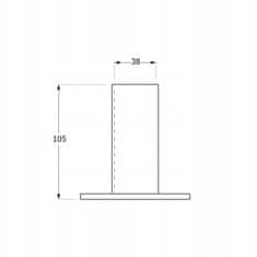 DOMAX Podstavec deštníku 38x105x100mm žárový zinek