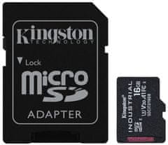 Kingston 16GB microSDHC / Industrial Temp / UHS-I / U3 / vč. adaptéru