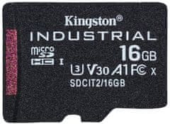 Kingston 16GB microSDHC / Industrial Temp / UHS-I / U3 / vč. adaptéru