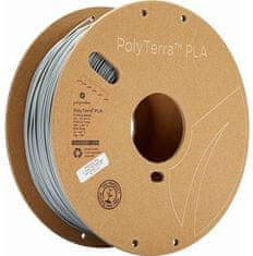 tisková struna (filament), PolyTerra PLA, 1,75mm, 1kg, šedá (PM70824)