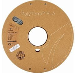 tisková struna (filament), PolyTerra PLA, 1,75mm, 1kg, šedá (PM70824)