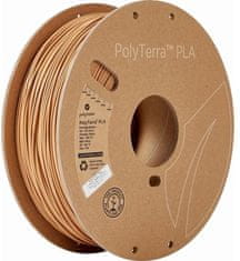 tisková struna (filament), PolyTerra PLA, 1,75mm, 1kg, hnědá (PM70976)