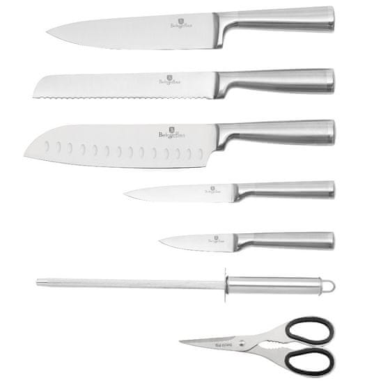 Berlingerhaus Sada nožů berez v otočném stojanu 8 ks stříbrná