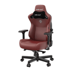 Anda Seat Kaiser Series 3 Premium Gaming Chair - XL, tmavě červená, kůže PVC