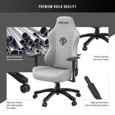 Anda Seat Phantom 3 Premium Gaming Chair - L, šedá, len