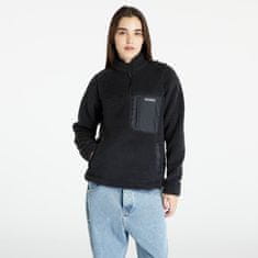 Columbia Mikina West Bend 1/4 Zip Sherpa Pullover Black Black L Černá