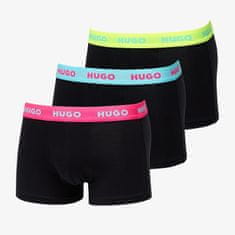 Hugo Boss Boxerky Triplet 3-Pack Trunk Black M Černá