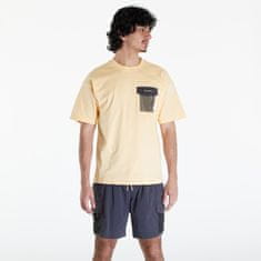 Columbia Tričko Painted Peak Knit Short Sleeve Top Sunkissed/ Shark S S Žlutá