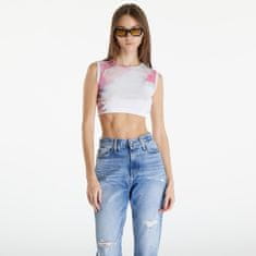 Calvin Klein Tílko Jeans Cropped Tank Top White XL Bílá