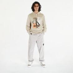 Calvin Klein Mikina Jeans Connected Layer Land Hoodie Beige L Béžová