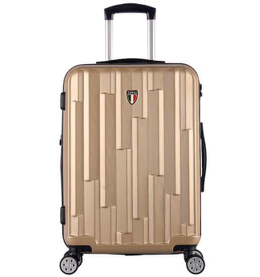 Cestovní kufr TUCCI Riflettore T-0272/3-M ABS - khaki