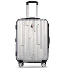 Kabinové zavazadlo TUCCI Riflettore T-0272/3-S ABS - stříbrná