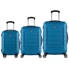 Sada cestovních kufrů TUCCI Console T-0273/3 ABS - modrá