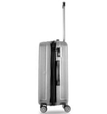 Sada cestovních kufrů TUCCI Riflettore T-0272/3 ABS - stříbrná