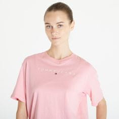 Tommy Hilfiger Tričko Tommy Jeans Relaxed New Linear Short Sleeve Tee Tickled Pink XS XS Růžová