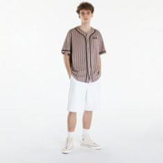 New Era Tričko Pinstripe Jersey Ash Brown/ Black L