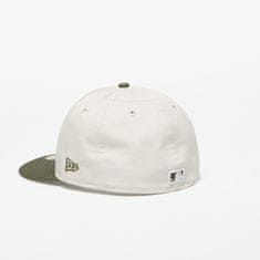 New Era Kšiltovka Atlanta Braves MLB White Crown 59FIFTY Fitted Cap Ivory/ New Olive 7 3/8 Béžová