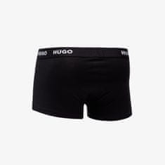 Hugo Boss Trenky Logo-Waistband Trunks 3-Pack Black M Černá