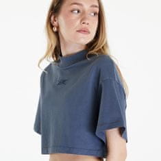 Reebok Tričko Washed Cropped Tee Washed Stone Blue S Modrá