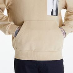 Calvin Klein Mikina Jeans Serenity Multi Graphic Hoodie UNISEX Beige M Béžová