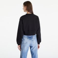 Calvin Klein Mikina Jeanstacked Institutionalweatshirt Black XS Černá