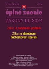 Aktualizácia III/1 2024 – Sociálne poistenie a starobné dôchodkové sporenie