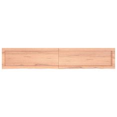 Vidaxl Koupelnová deska hnědá 160x30x(2-4) cm ošetřený masivní dřevo
