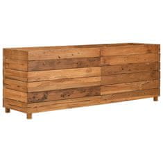 Vidaxl Vyvýšený záhon 150x40x55 cm recyklované teakové dřevo a ocel