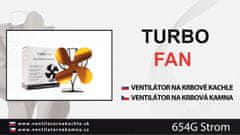 TURBO Fan Ventilátor na krbová kamna 4 čepelový - Strom Gold 654G
