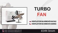 TURBO Fan Ventilátor na krbová kamna 4 čepelový - Strom Nikel 654N