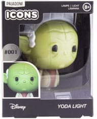 CurePink Plastová dekorativní svítící figurka Star Wars|Hvězdné války: Yoda (výška 10 cm)